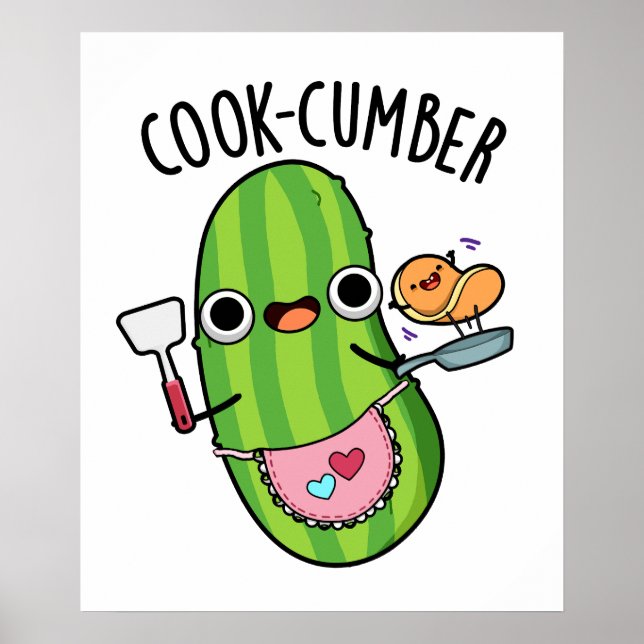 Affiche Concombre de Cook Funny Concomber Pun (Devant)