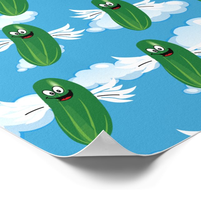Affiche Concombre Drôle Pickles Nourriture Humour Fantaisi (Coin)