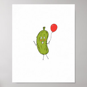 Affiche Concombre vert coupé