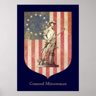 Affiche Concord Minuteman