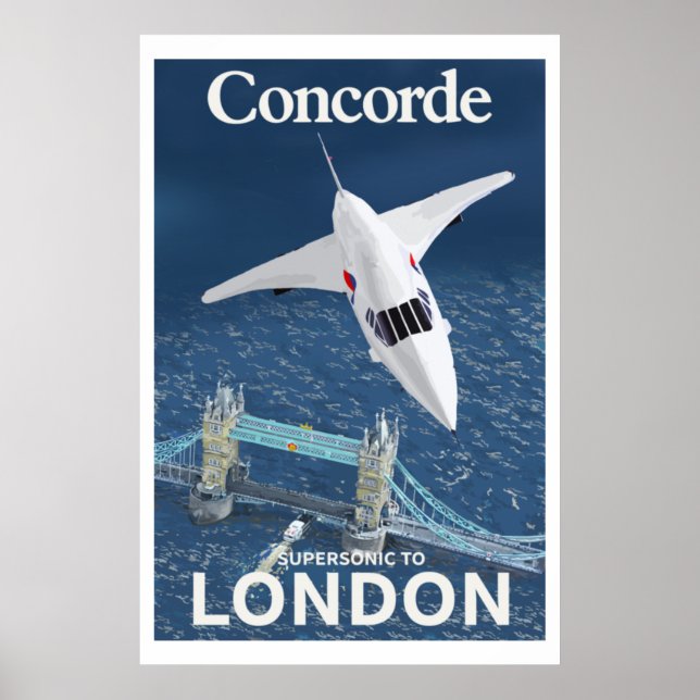 Affiche Concorde à Londres (Devant)