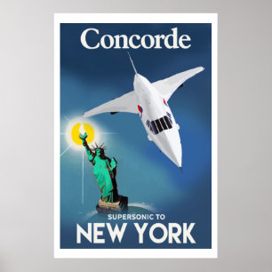 Affiche Concorde à New York
