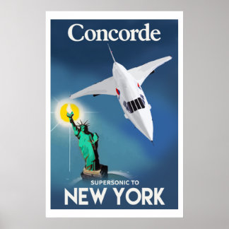 Affiche Concorde à New York