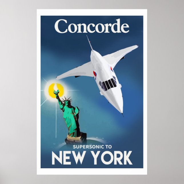 Affiche Concorde à New York (Devant)