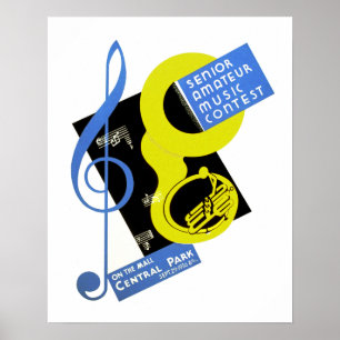 Affiche Concours amateur supérieur de musique