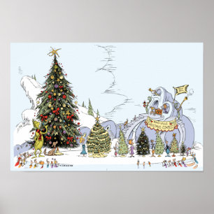 Affiche Concours de l'Arbre de Noël de Whoville