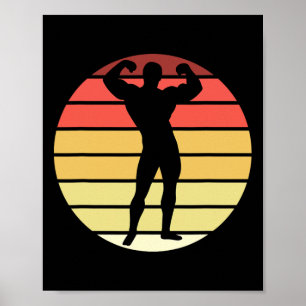 Affiche Concours de musculation Moteurs de levage Physiqu