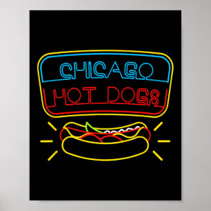 Affiche Condiments pour hot-dogs et BBQ de Chicago