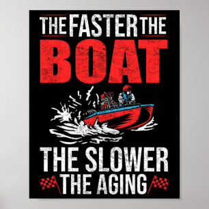 Affiche Conducteur de bateau de drague Bateau Pilote Dragu