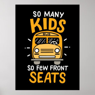 Affiche Conducteur de bus autant d'enfants