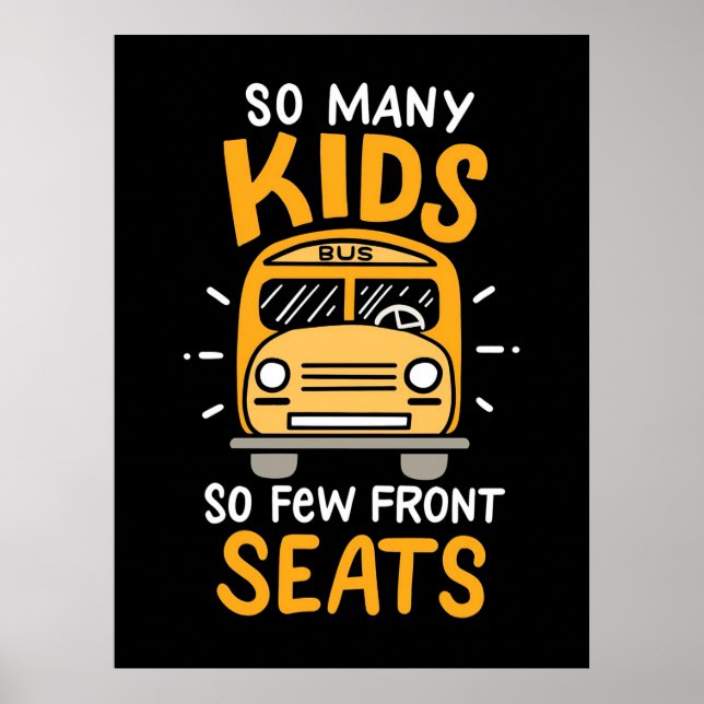 Affiche Conducteur de bus autant d'enfants (Devant)
