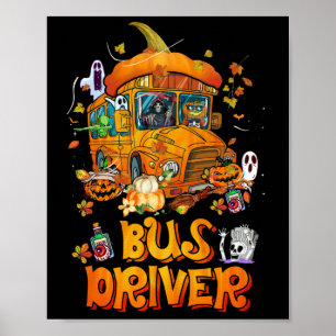 Affiche Conducteur de bus École Bus Conducteur de bus Vie 