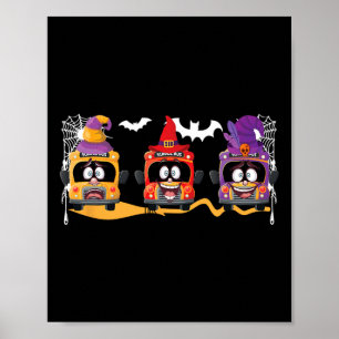 Affiche Conducteur de bus effrayant Bus effrayant Conducte