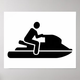 Affiche Conducteur de ski de jet