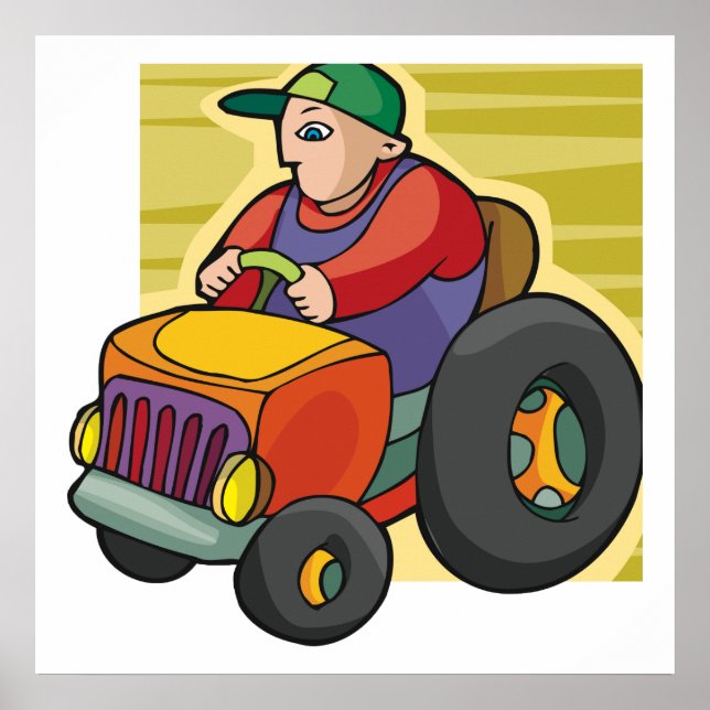 Affiche Conducteur de tracteur (Devant)