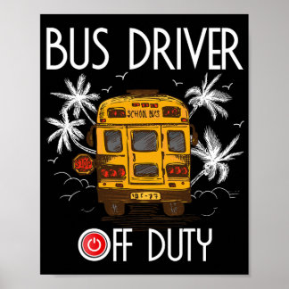 Affiche Conducteur Hors Service Dernier Jour De L'Été À L'