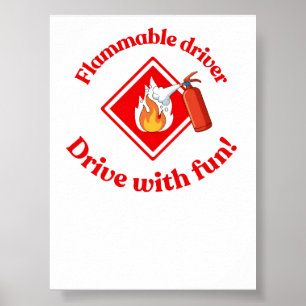 Affiche Conducteur inflammable camionneur Téléchargement