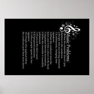 Affiche Conductor Problems List