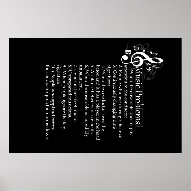 Affiche Conductor Problems List (Devant)