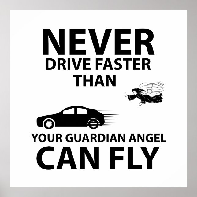 Affiche Conduisez prudemment (Devant)