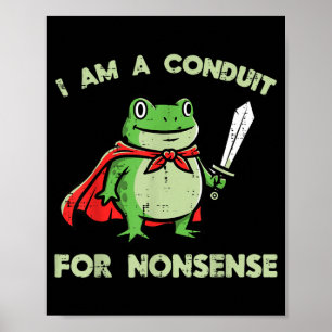 Affiche Conduit de grenouille pour hommes drôles de mèmes