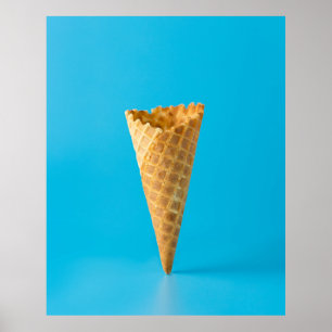Affiche Cône crème glacée
