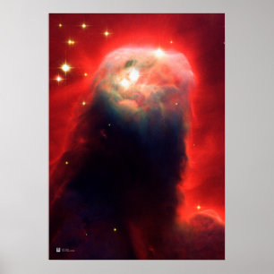 Affiche Cone Nebula, NGC 2264 - Télescope spatial Hubble d