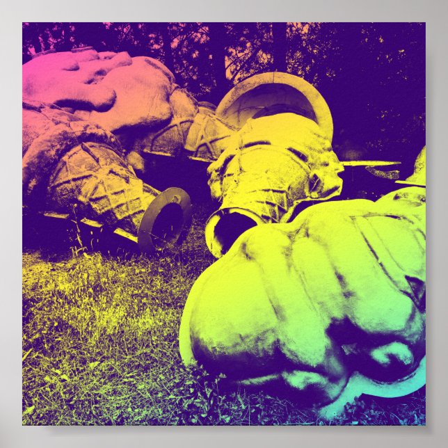 Affiche cônes de crème glacée d'été en fibre de verre (Devant)