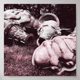 Affiche cônes de crème glacée d'été en fibre de verre