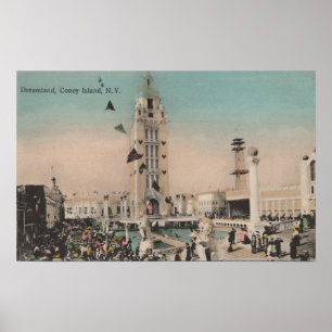 Affiche Coney Island, NY - tour de pays des merveilles