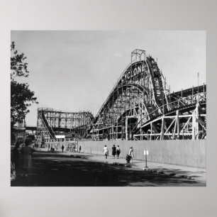 Affiche Coney Island Roller Coaster-1826587.bw.jpg
