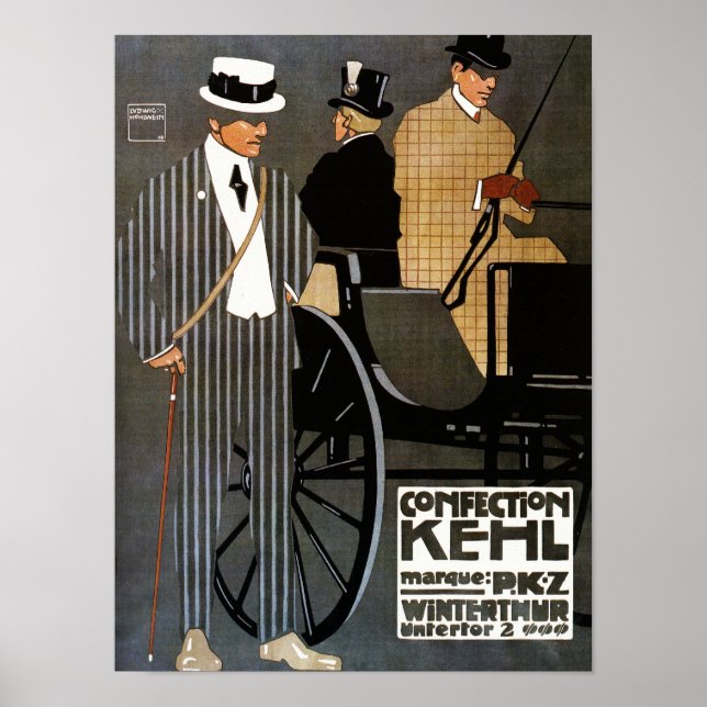 Affiche Confection Kehl Gentlemen Vêtements (Devant)