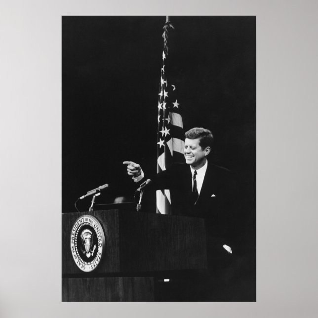 Affiche Conférence de John Kennedy 35e président des États (Devant)
