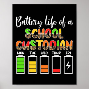 Affiche Conférencier de l'école de la vie de la batterie d