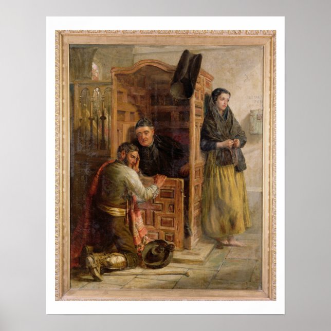 Affiche Confession, 1862 (Devant)