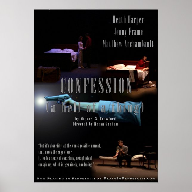 Affiche "Confession...(Un enfer de quelque chose) Grand po (Devant)