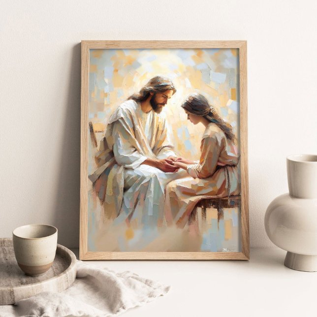 Affiche Confessions d'amour, art chrétien, Jésus et moi  (Créateur téléchargé)