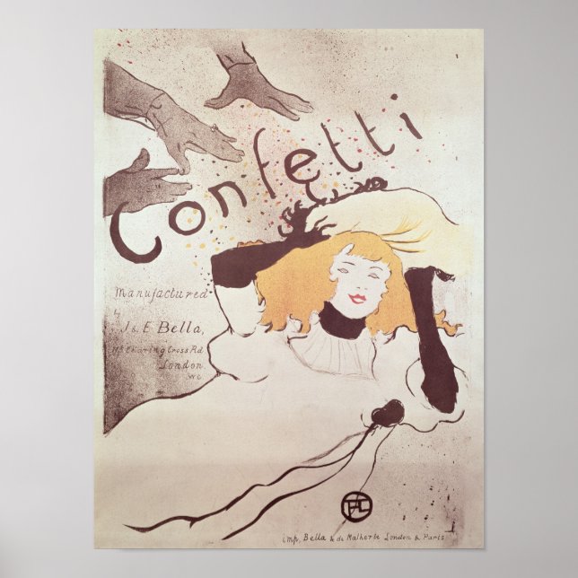 Affiche Confetti, 1893 (Devant)