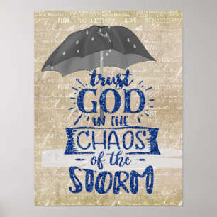 Affiche Confiance à Dieu Affirmation