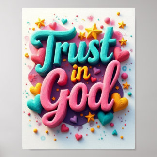 Affiche Confiance en Dieu