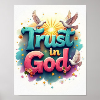 Affiche Confiance en Dieu