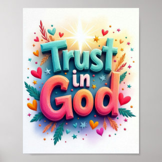 Affiche Confiance en Dieu