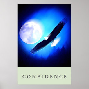 Affiche Confiance motivationnelle de l'aigle