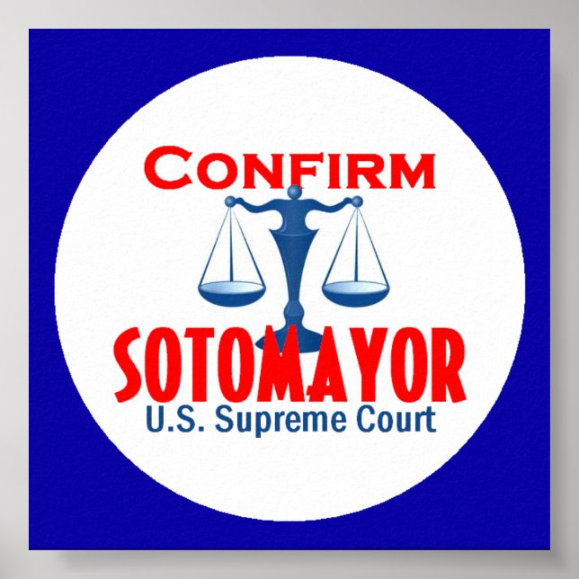 Affiche Confirmer l'affiche Sotomayor (Devant)