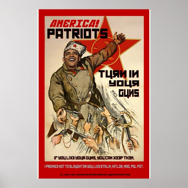 Affiche Confiscation d'armes à feu - 2ème amendement (Devant)
