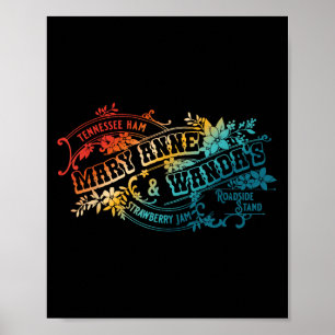 Affiche Confiture de fraises Funny Tennessee-ham Mary Anne