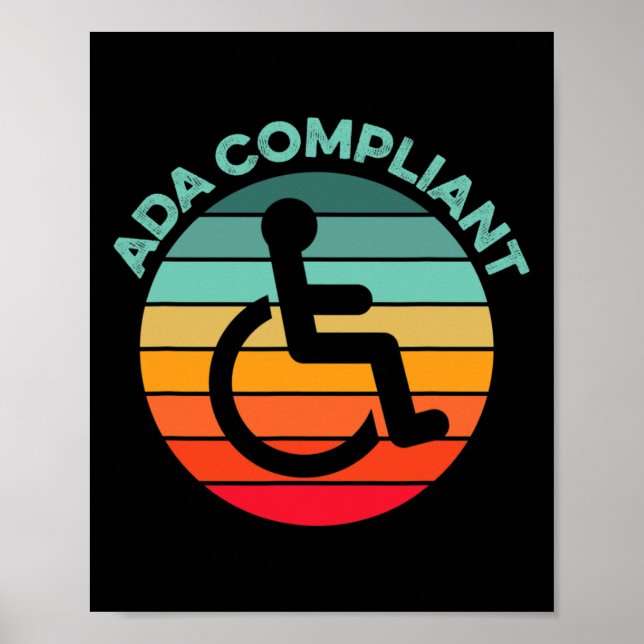 Affiche Conformité ADA Conformité Accessibilité Conformité (Devant)
