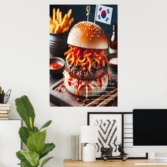 Affiche Confort coréen : Bulgogi Indulgence 24x36 (Bureau à domicile)