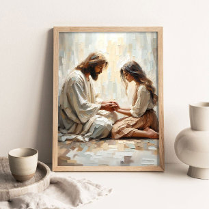 Affiche Confort en Lui, Art chrétien moderne, Jésus et Lui