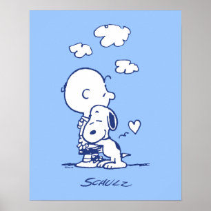 Affiche Confort et sécurité Charlie & Snoopy Hug